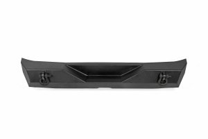 Jeep Wrangler Rear Bumper - Rough Country - Full Width with Tire Carrier, Heavy-Duty - Satin Black - '07-'17